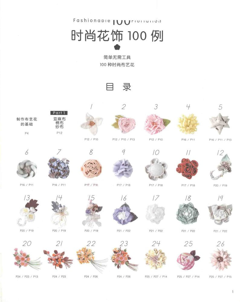 100 Examples of Fashionable Floral Decorations (2011) (CHINESE)