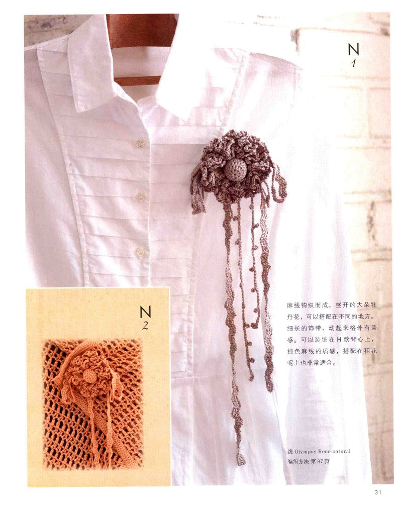 Crochet Cotton, Linen and Silk Threads Made of Natural Materials (2014) (CHINESE)