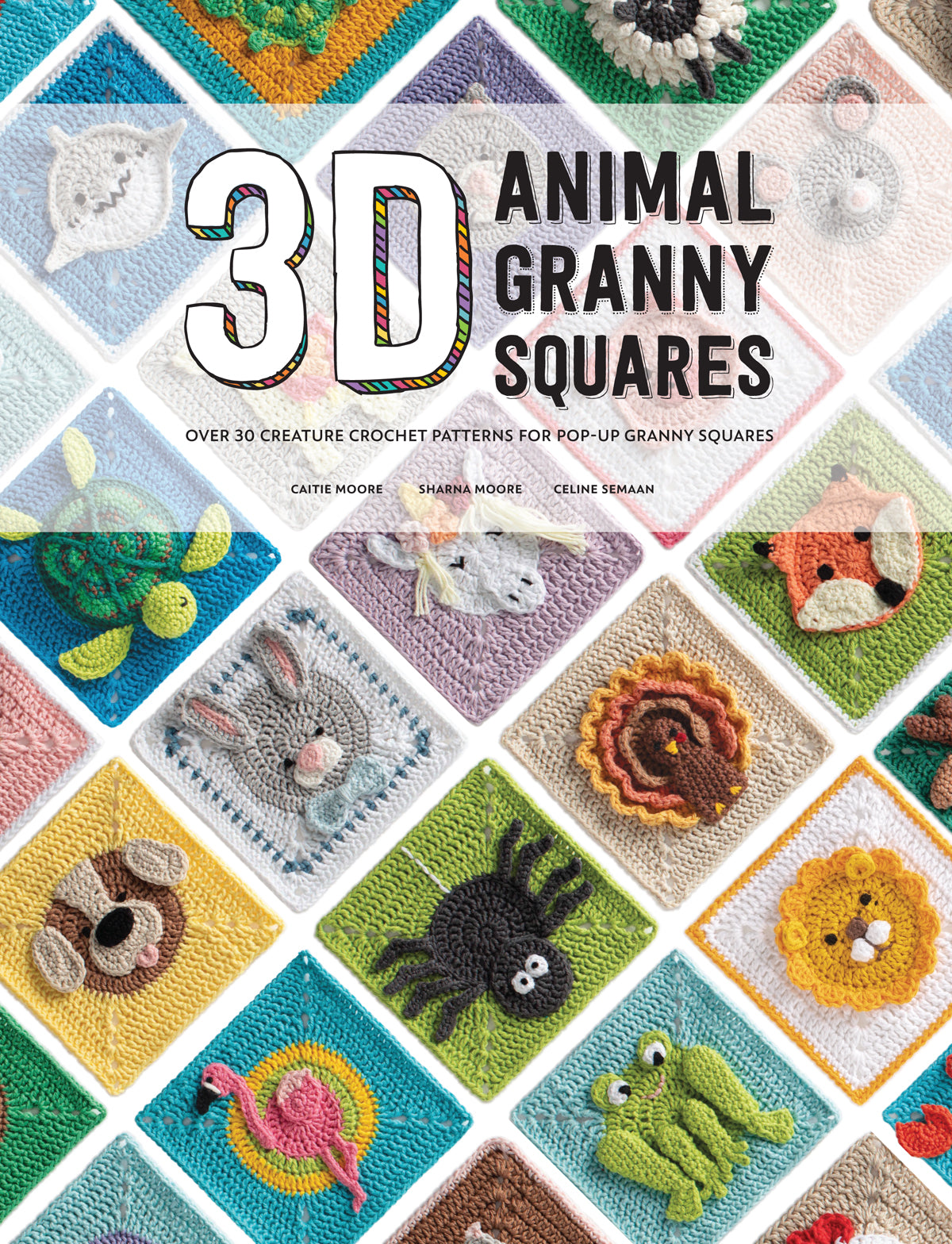 3D Animal Granny Squares - Celine Semaan