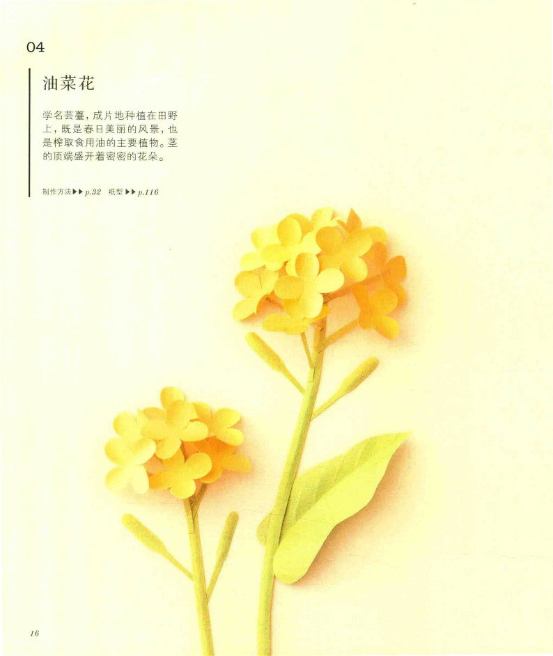 Four Seasons 3D Flower Paper Cutting Patterns (Yamamoto Emiko) (2017) (CHINESE)