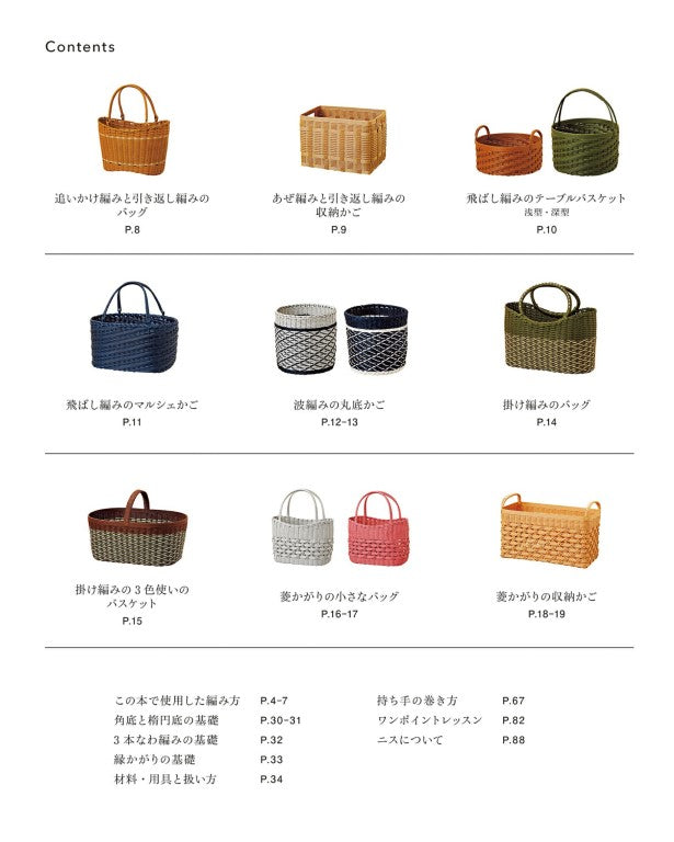 Various Ways to weave Eco-Craft Baskets (2016)