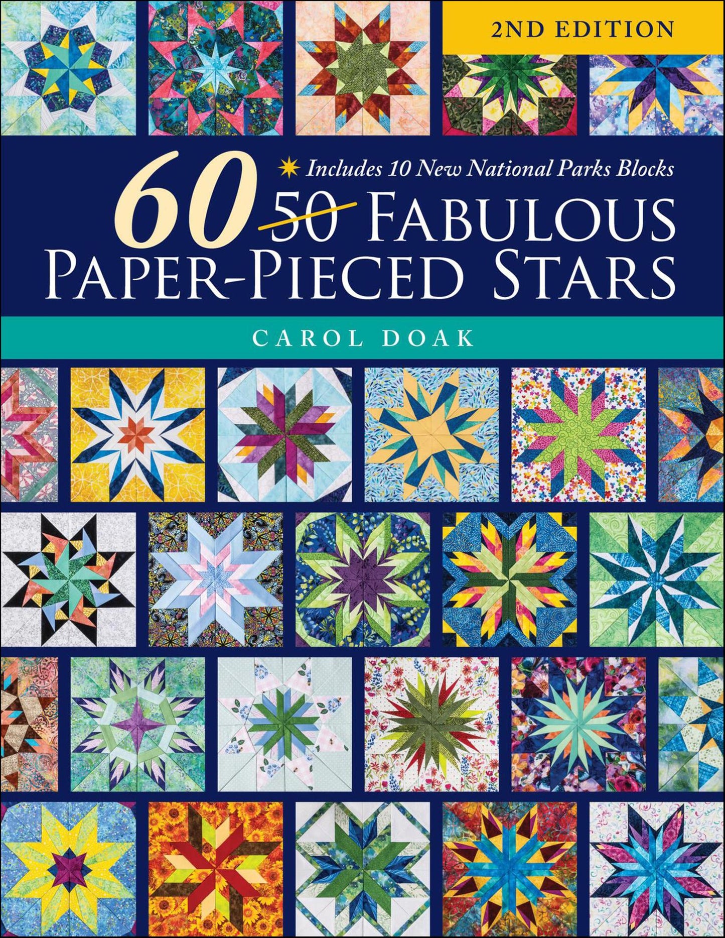 60 Fabulous Paper-Pieced Stars - Doak, Carol