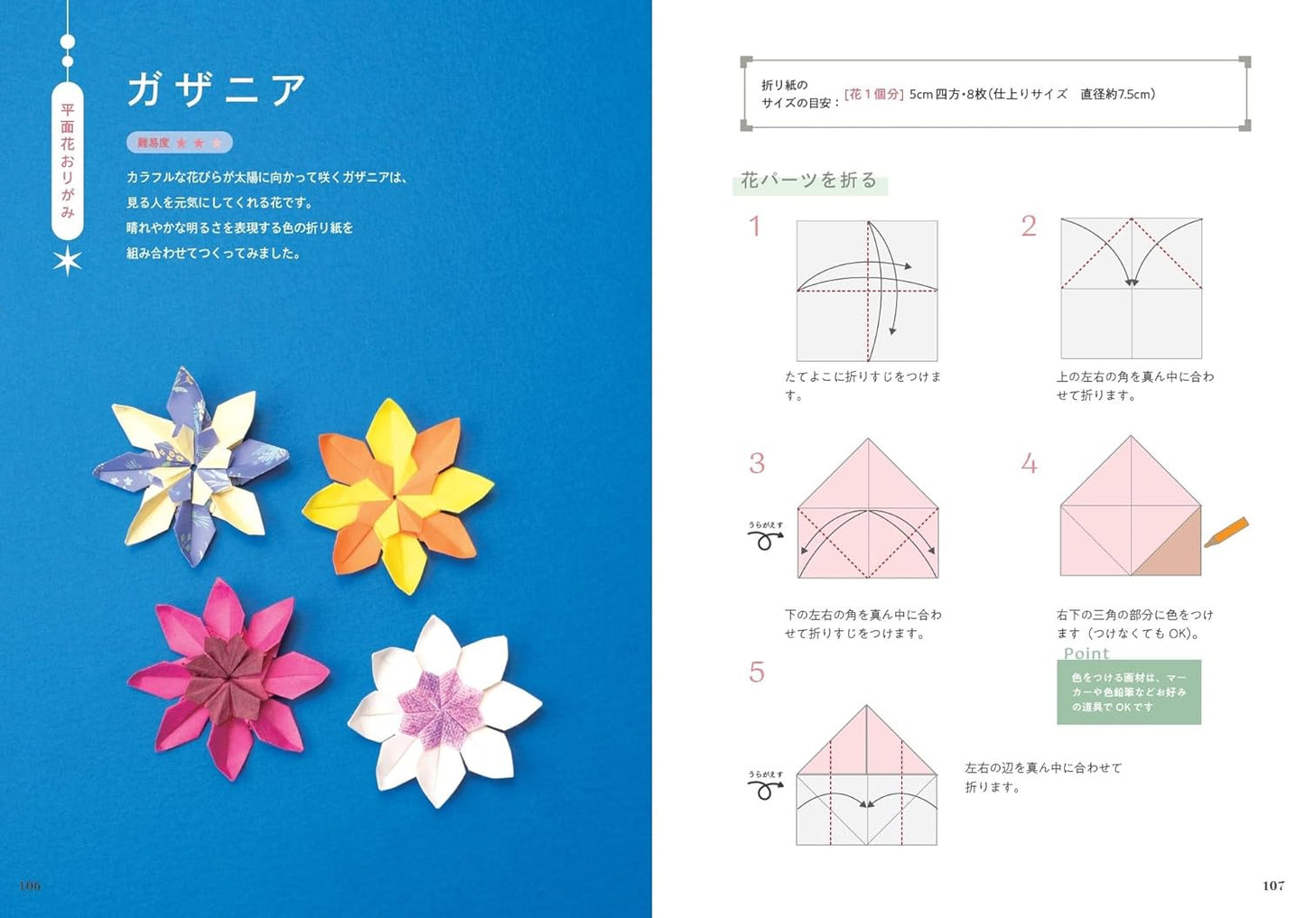 Beautiful Flower Origami Ornaments (Nanahoshi) (2025)