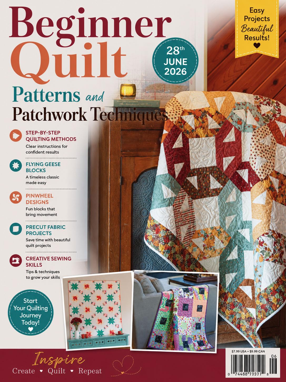 Beginner Quilt Patterns and Patchwork Techniques 28th June 2026