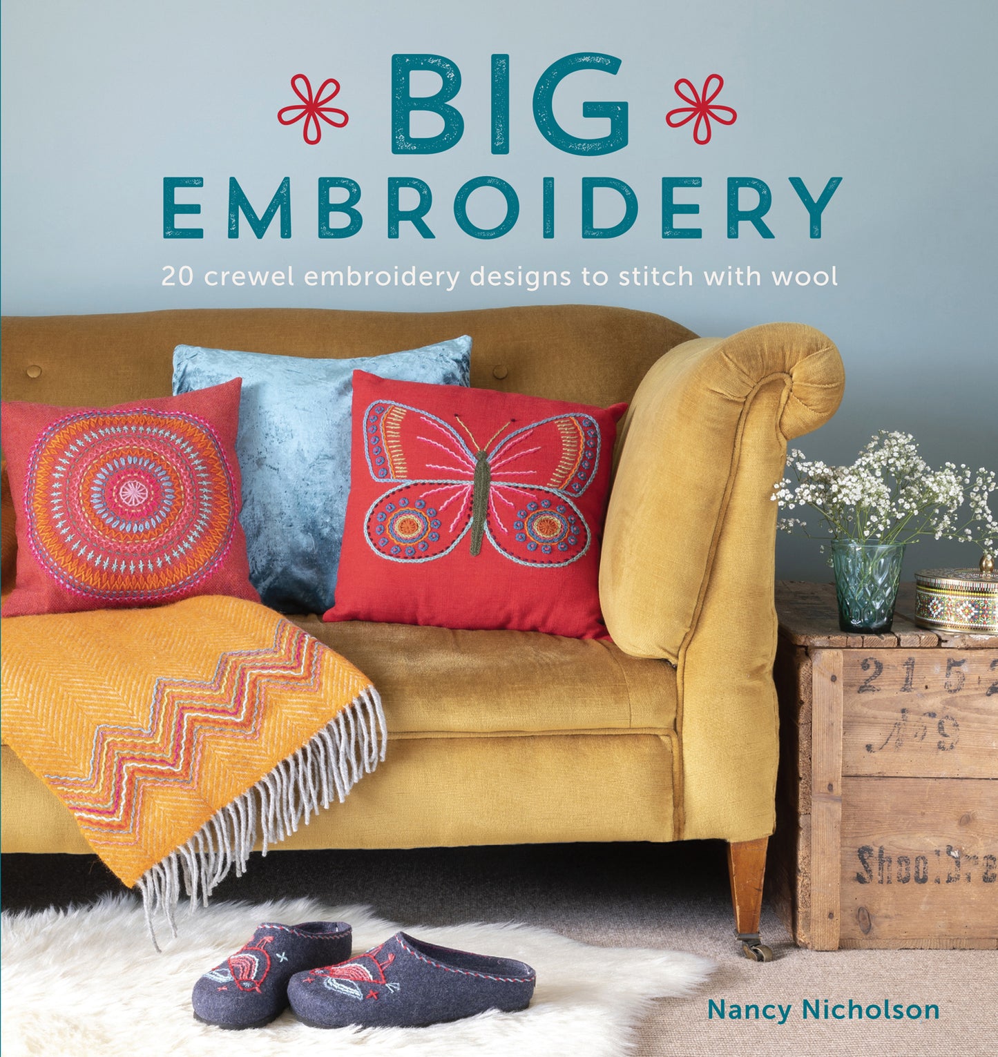 Big Embroidery - 20 Crewel Embroidery Designs to Stitch with Wool (English Edition)