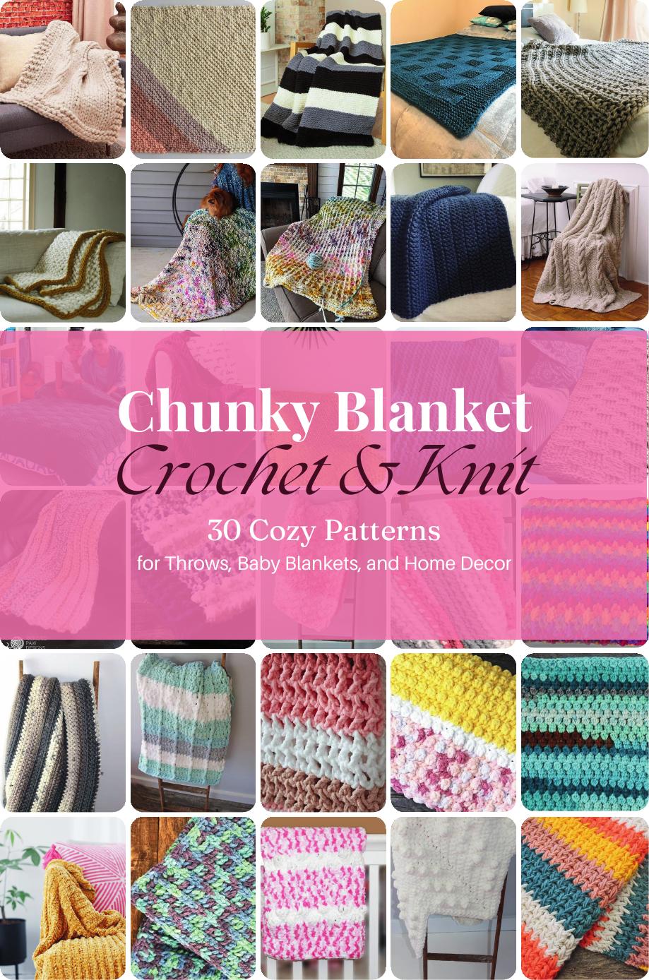 Chunky Blanket Crochet & Knit (Mattie Kuhlmann)