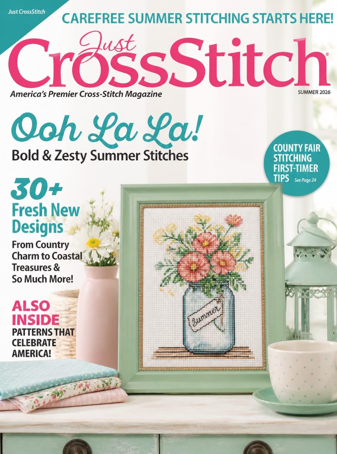 Just CrossStitch - Inspired Collection Exploring Carefree Summer Stitching Bold Seasonal Designs (2026)