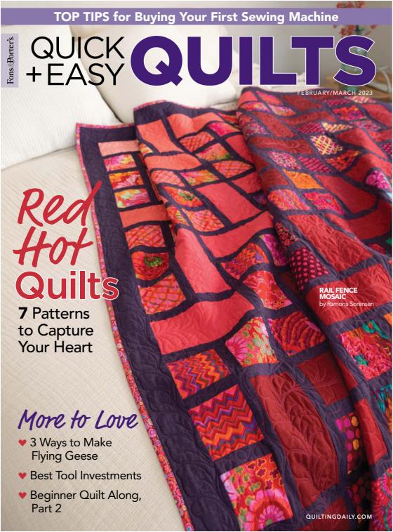 Quick+Easy Quilts (2023) Full Year Collection (6 Issues)