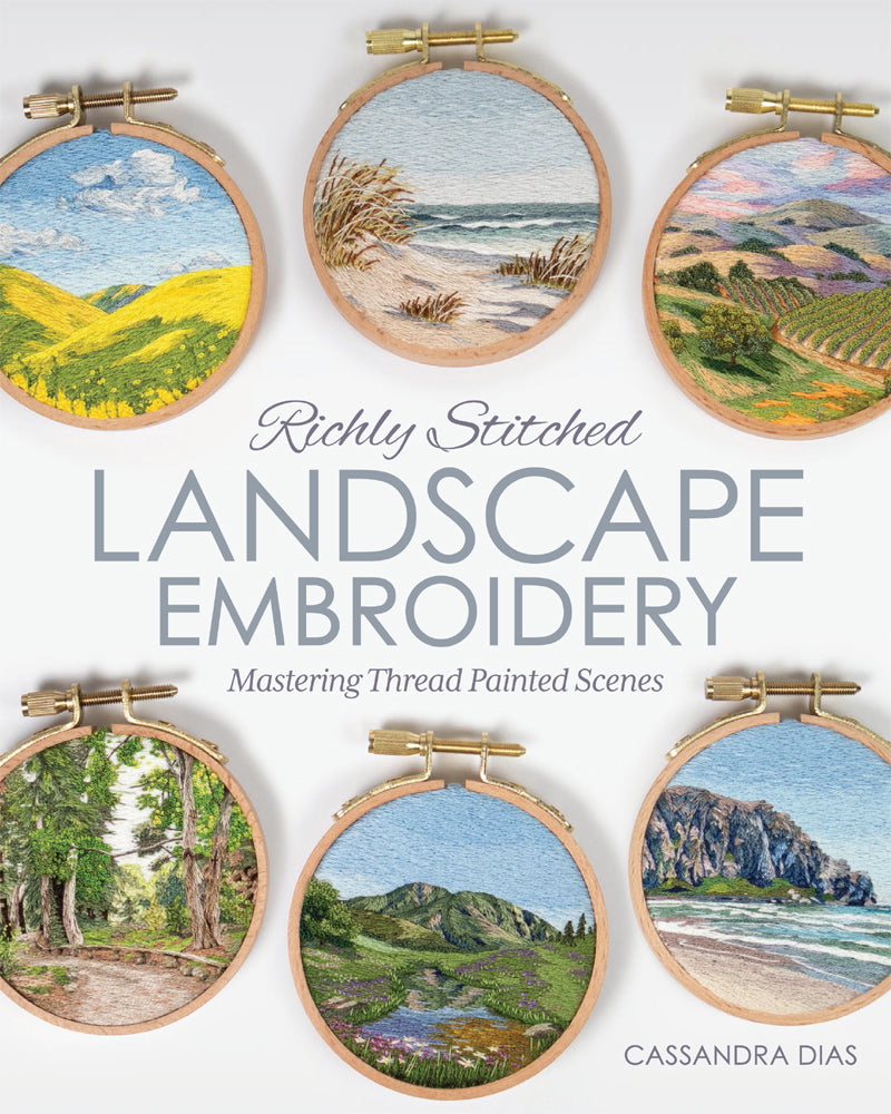 Richly Stitched Landscape Embroidery (Cassandra Dias)