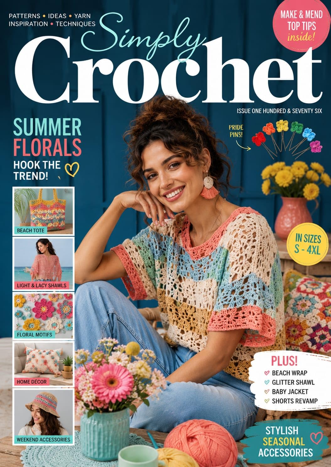 Simply Crochet - Floral Designs, Beach Accessories Lace Textures