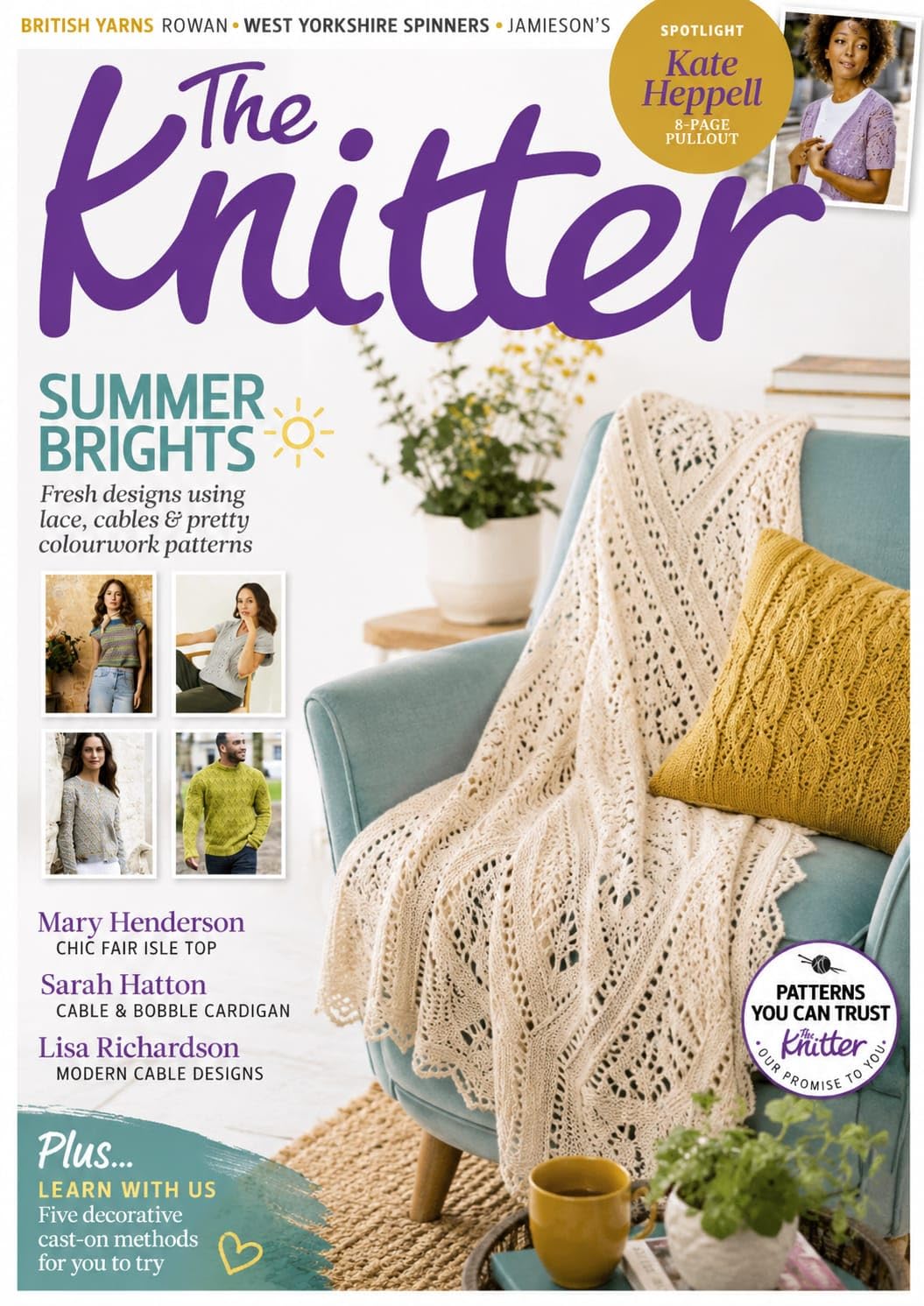 The Knitter Summer Pattern Collections - Lace Textures Cable Designs