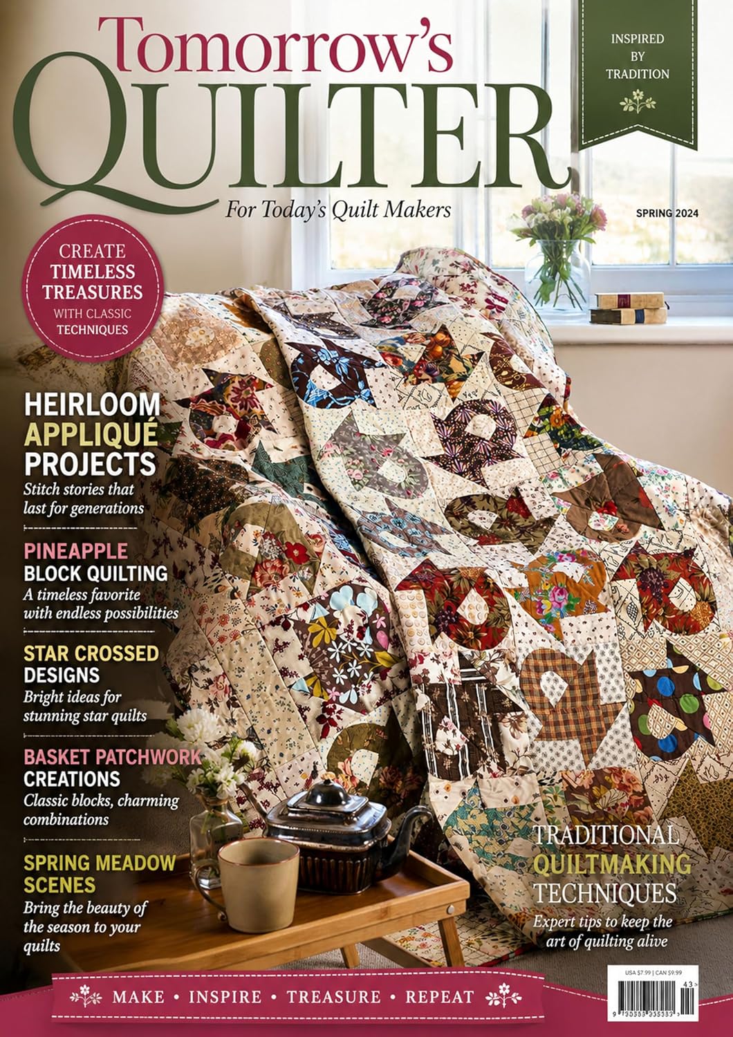 Tomorrow's Quilter Magazine - Heirloom Applique Projects
