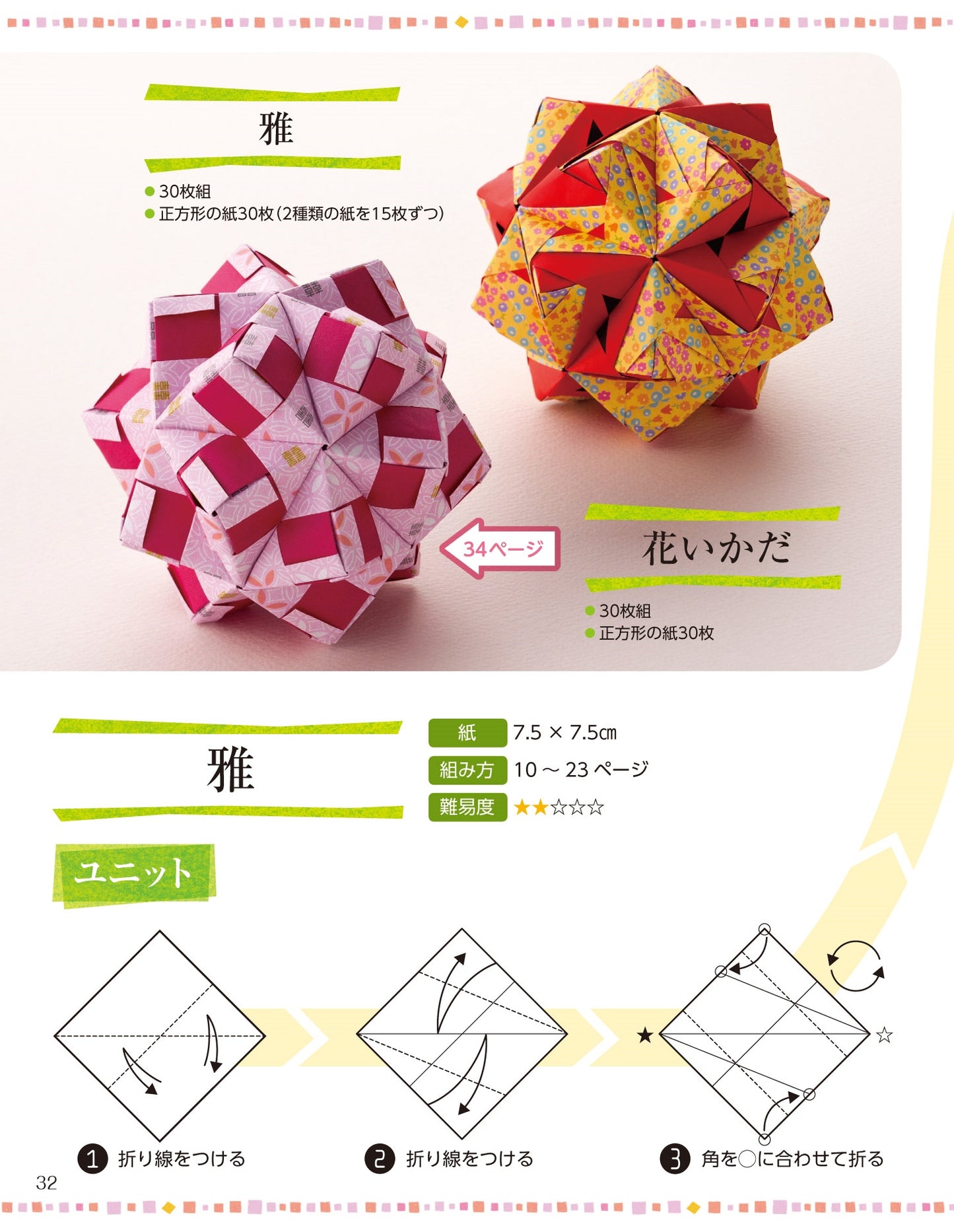 Kusudama Origami that Can be Put Together Even for The First Time