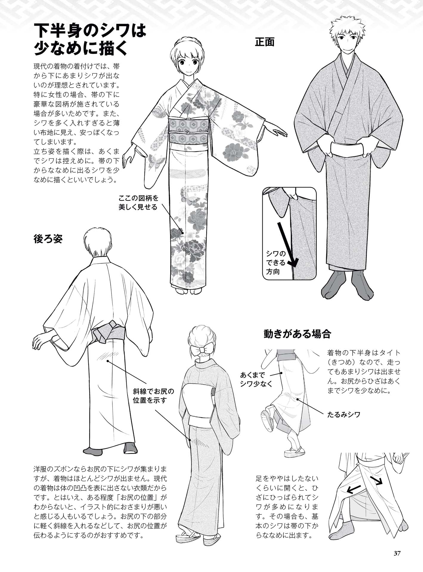 How to Draw a Kimono From the Basics