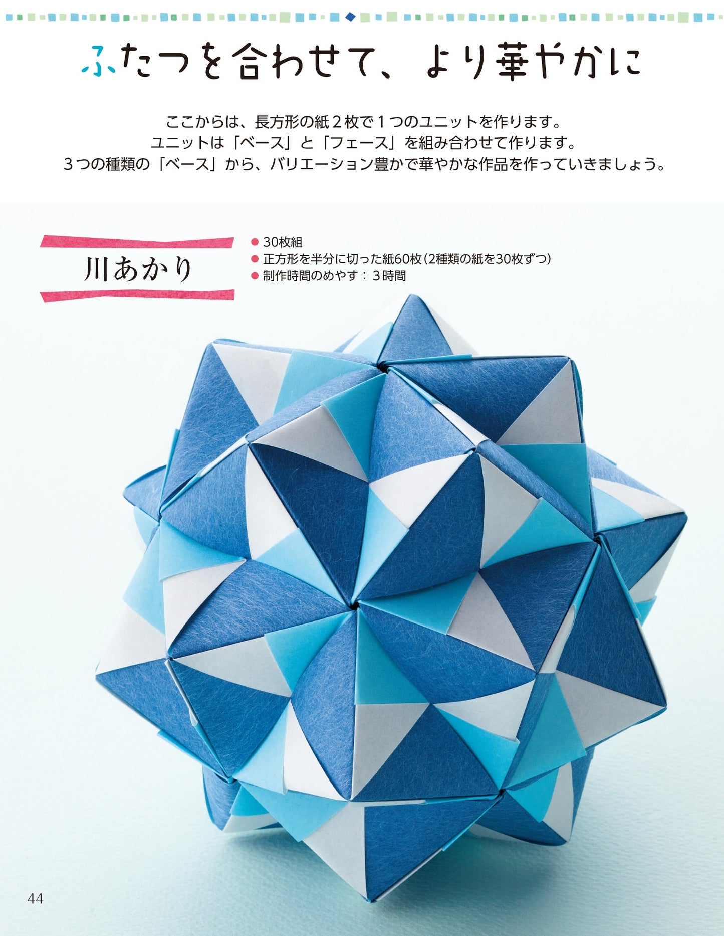 Kusudama Origami that Can be Put Together Even for The First Time