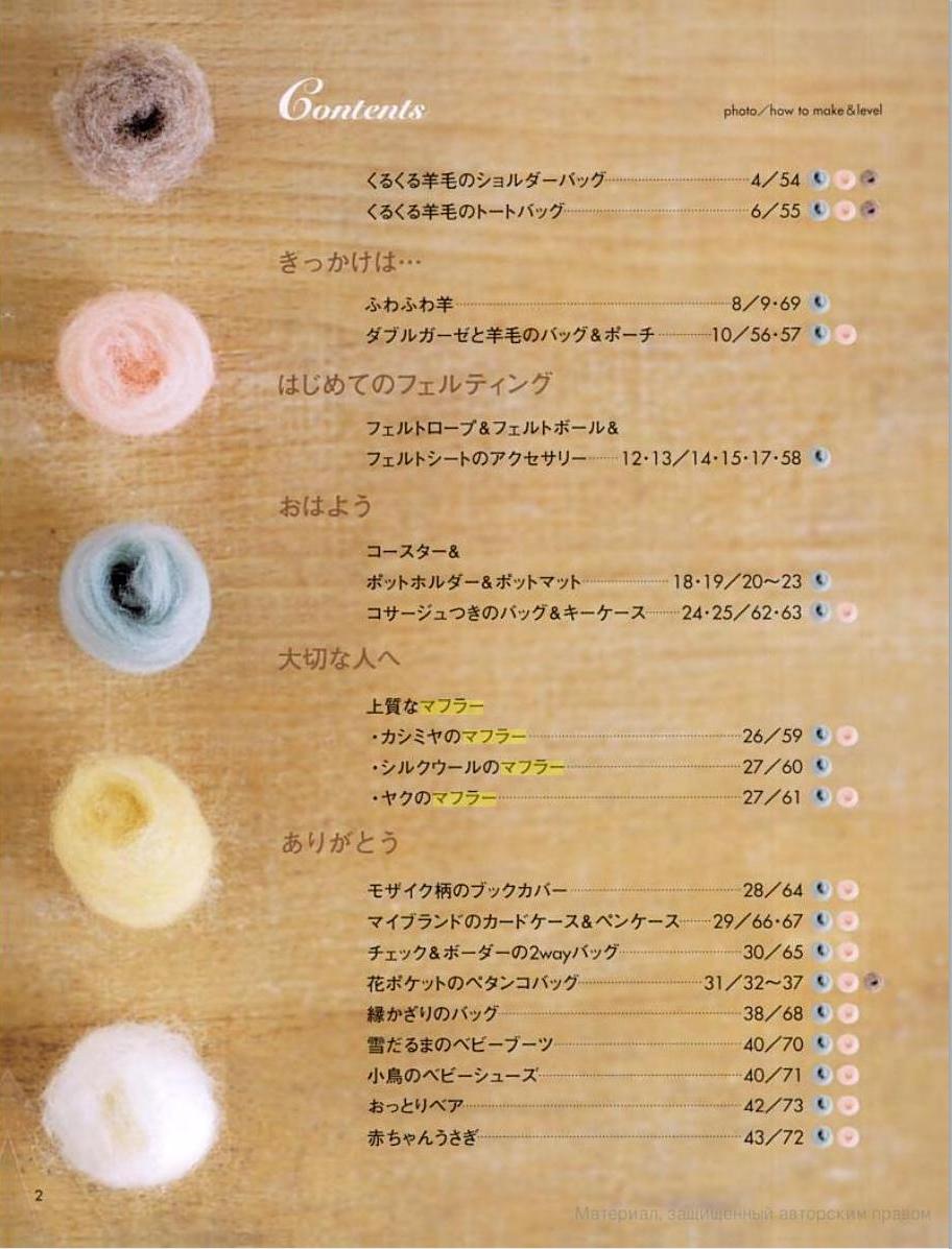 Felting Wool Bag and Accssories by Noriko Tachibana