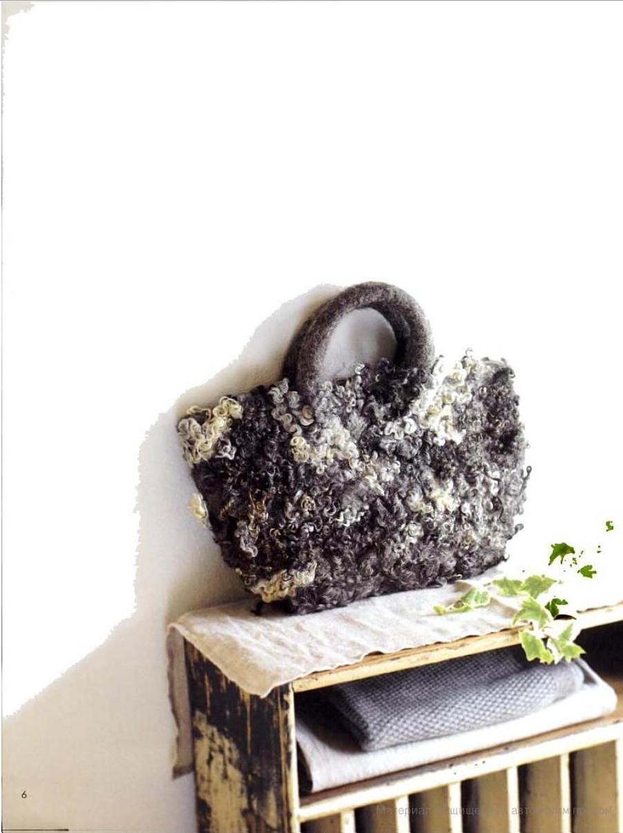 Felting Wool Bag and Accssories by Noriko Tachibana