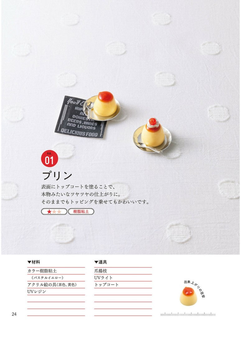 Miniature Life-like Sweets Made with Clay and UV Resin (Chibi Akapon) (2023)