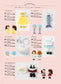 Dress Up Amigurumi Doll (13cm Size) (Miya) (2020)