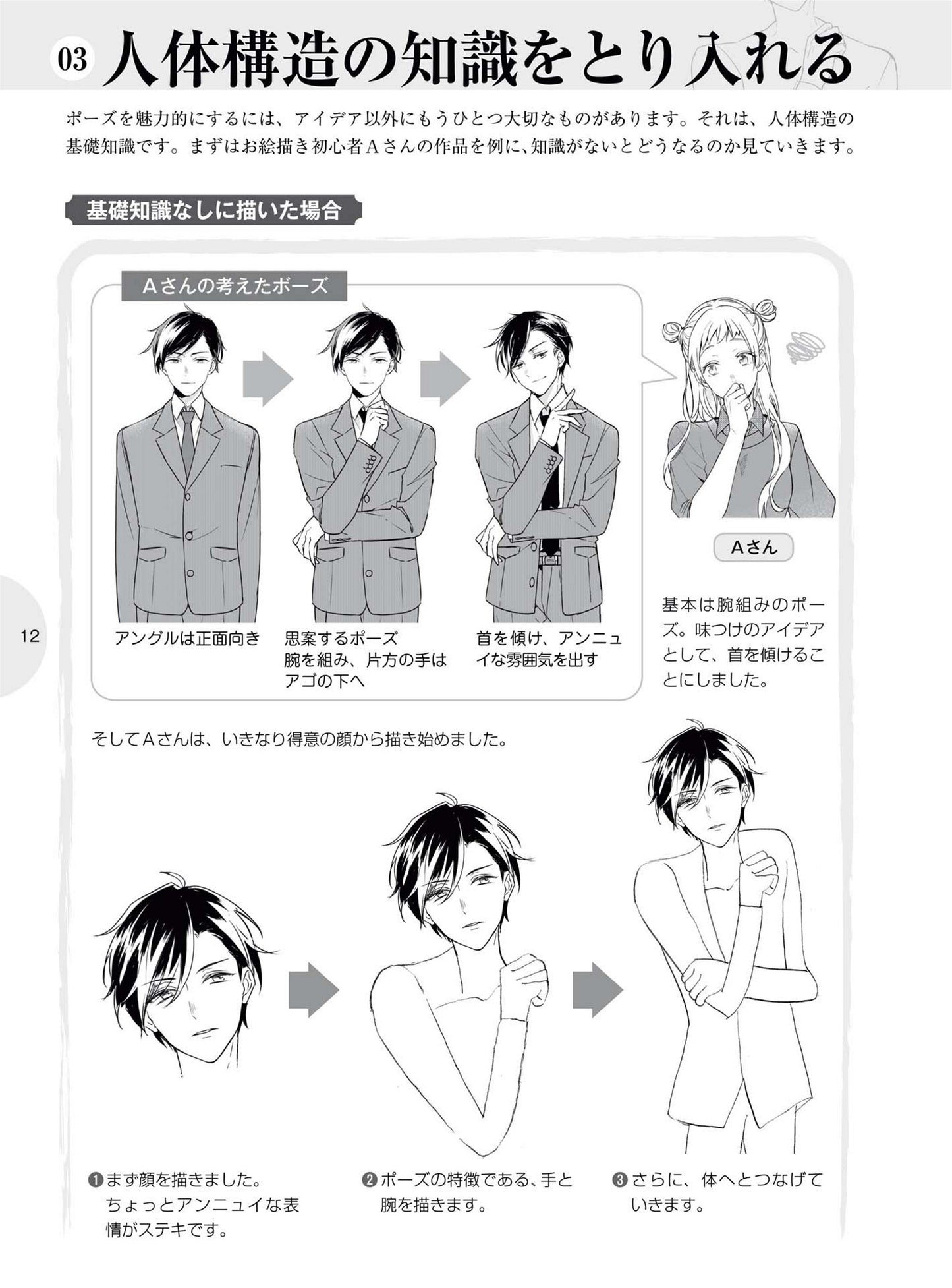 How to Draw Men's Moe Character, Bose Edition