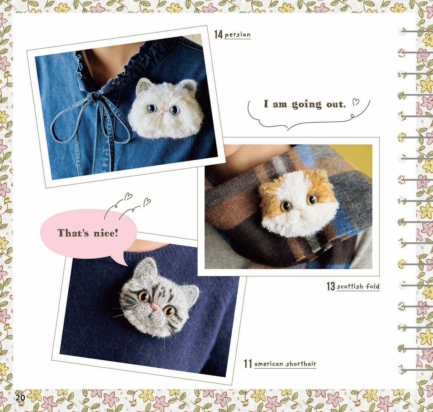 Cat Amigurumi Brooch - A Large Collection of Popular Cats (2023)