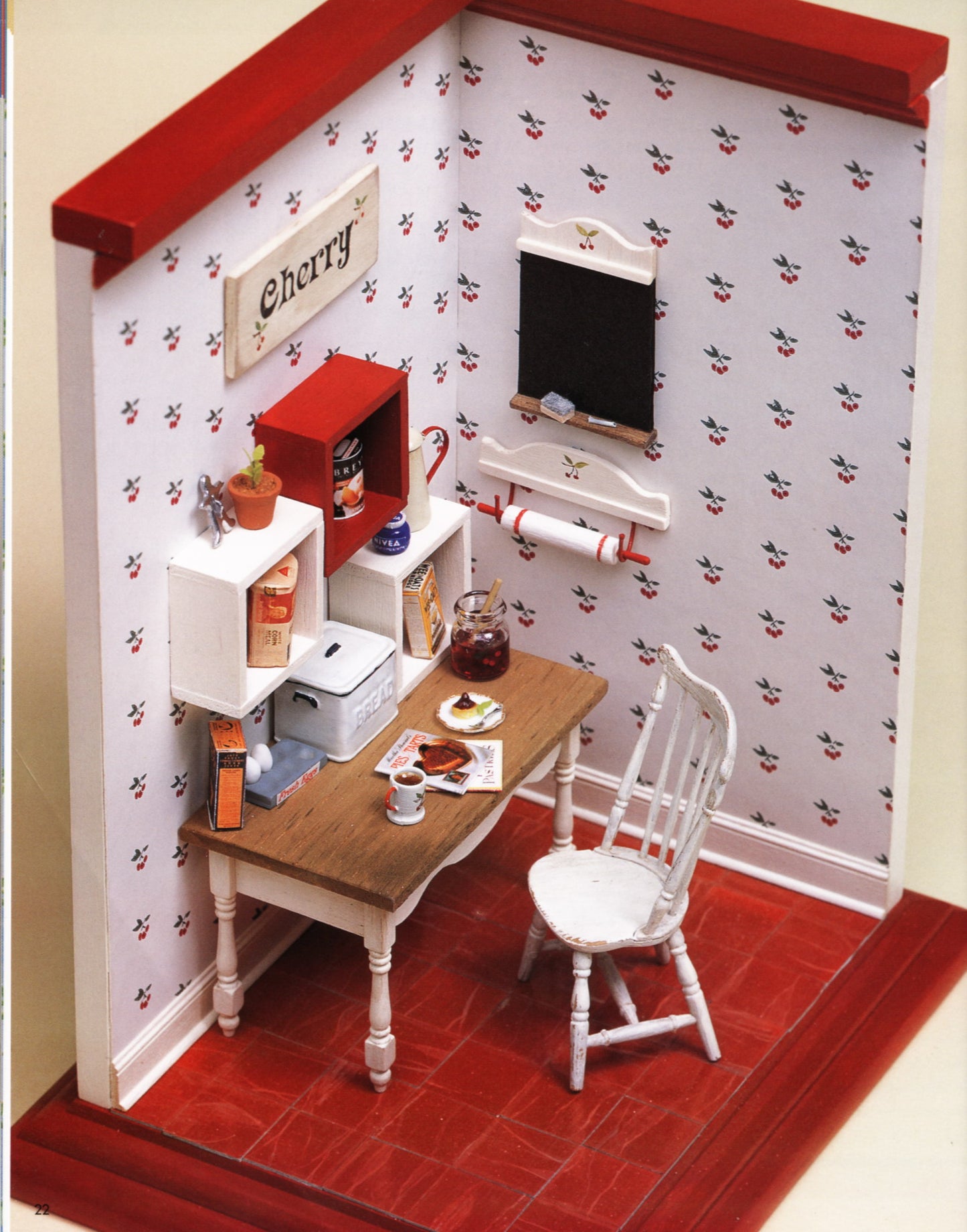 Dollhouse Miniature Accessories - Wall and Floor