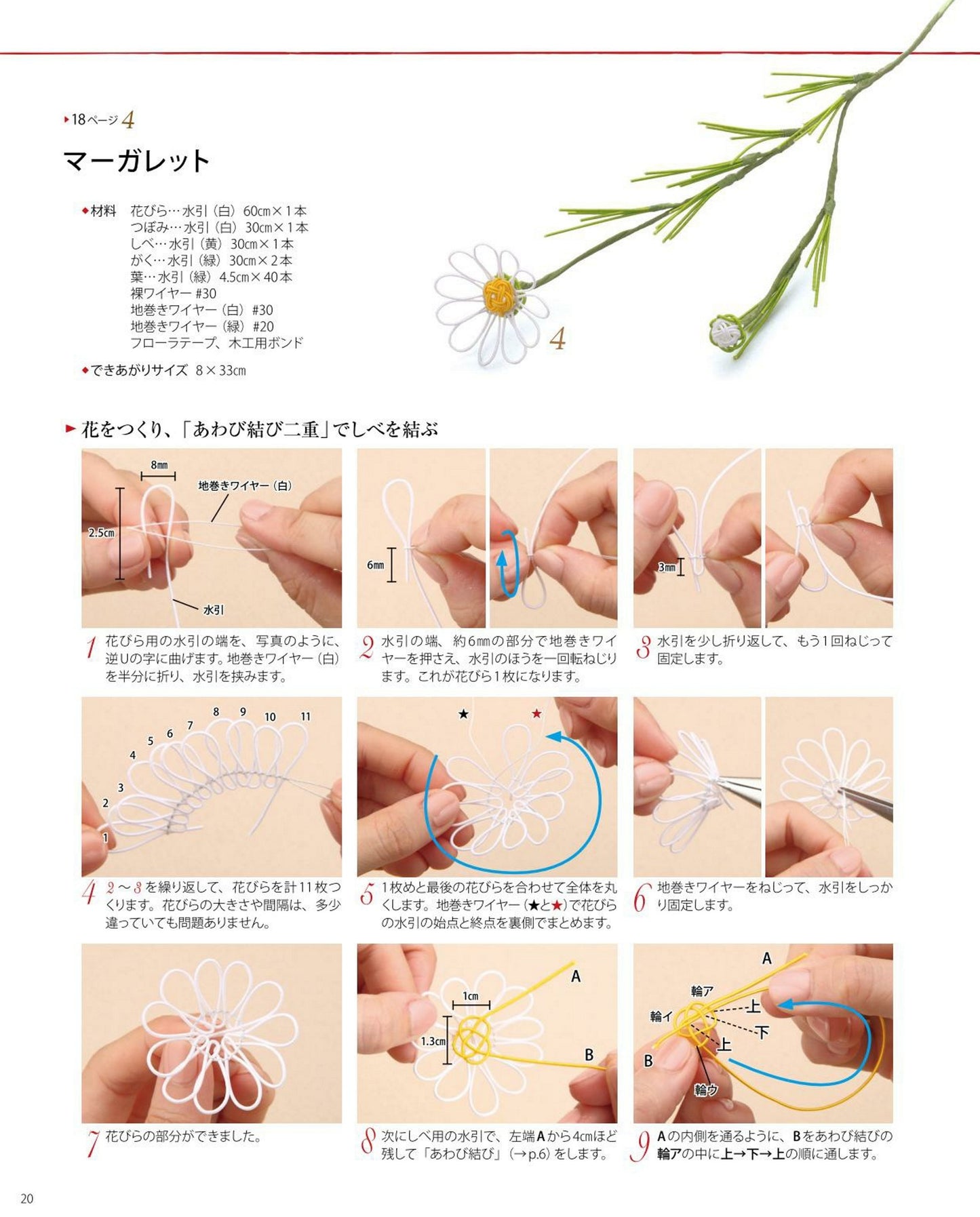 Cute Mizuhiki that Connects the Seasons by Eriko Morita (New Edition)