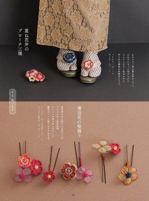 Tsumami Zaiku Knob Work (Yukiko Tsuchida) (2023)