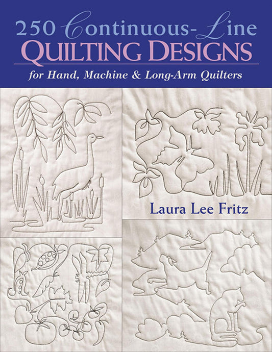 250 Continuous-Line Quilting Designs For Hand, Machine & Long-Arm Quilters