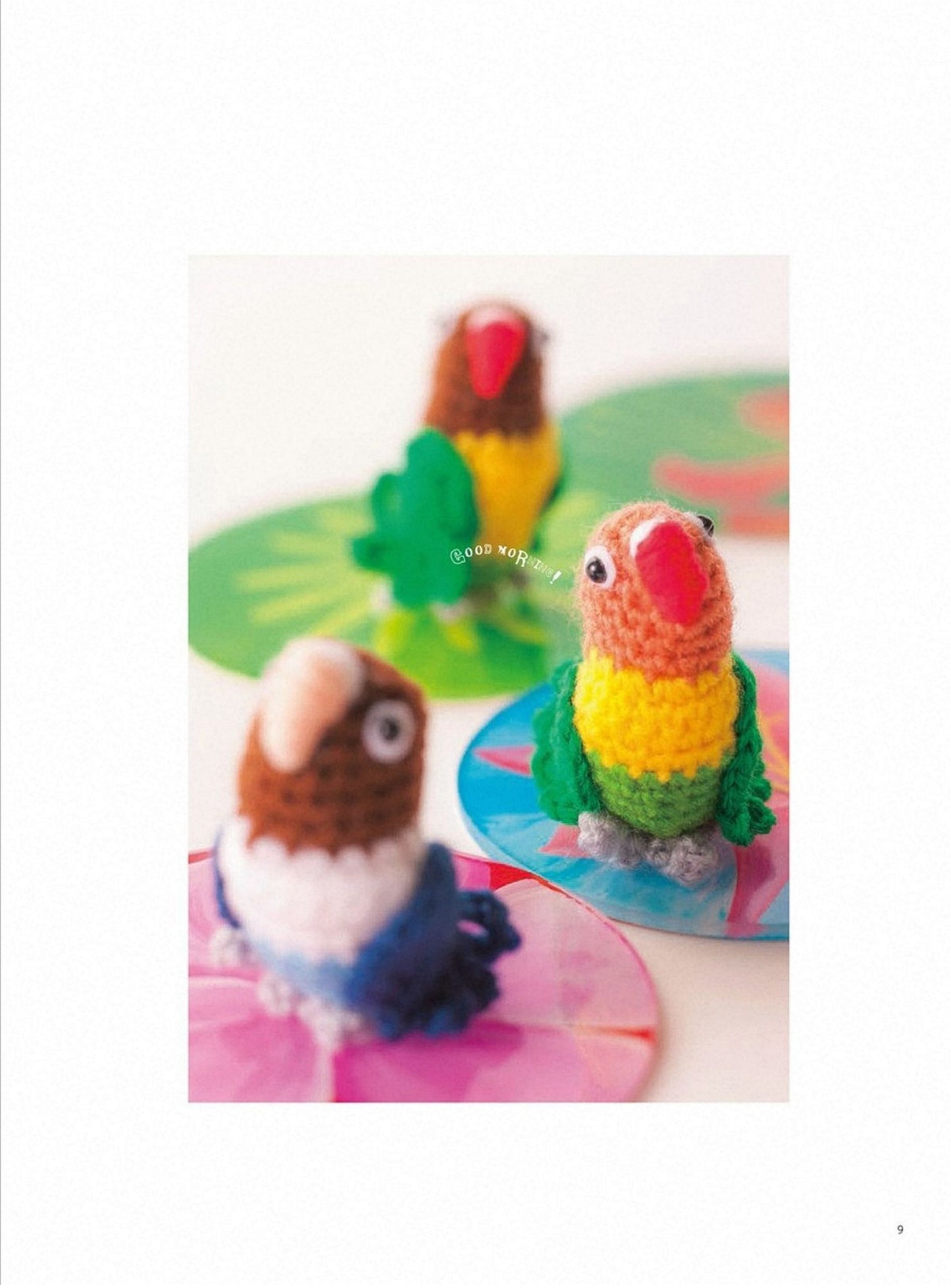 Hand Parakeet Squishy - Crochet Knitting Small Bird Plush Toy and Accessories