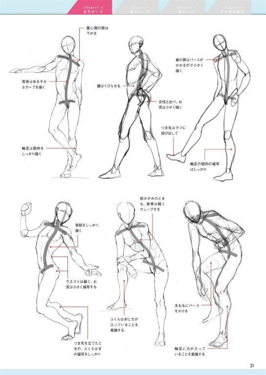 How to Draw a Moving Pose Male Character