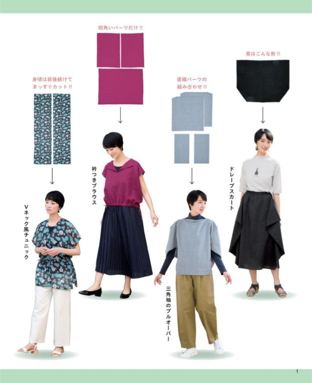 Straight Hand Sewing - Easy Clothes to make (Emiko Takahashi) (2025)