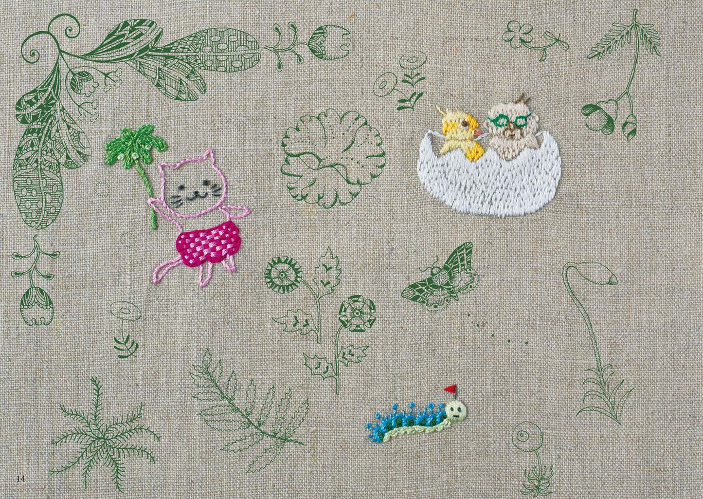 Kuramisayo's Prickly Cat Embroidery Book