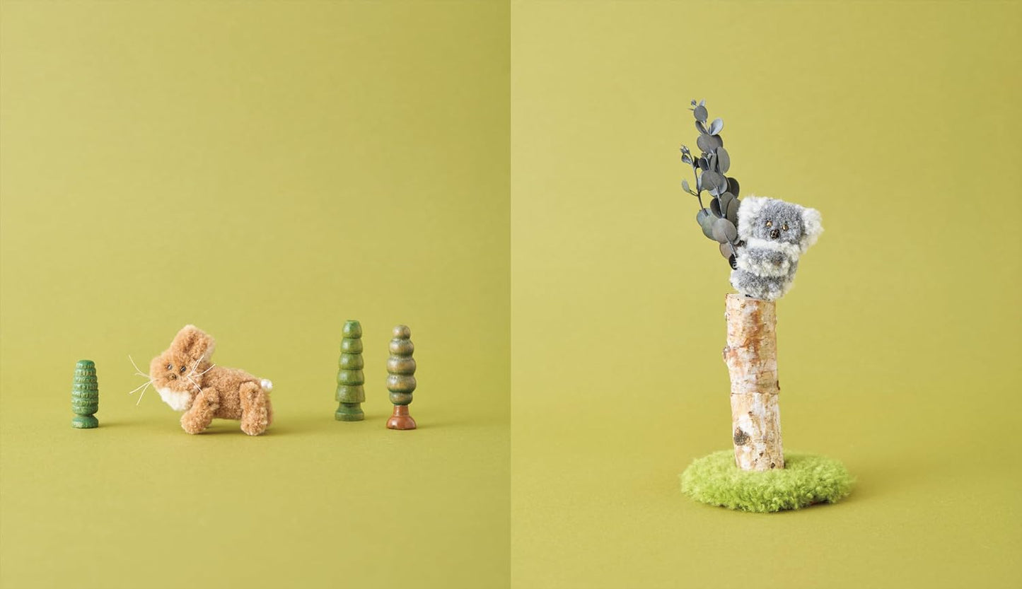 (PREORDER-Delivery in 48hrs) Small Stuffed Animals Made With Punch Needles (Atsuko Harada) (2026)