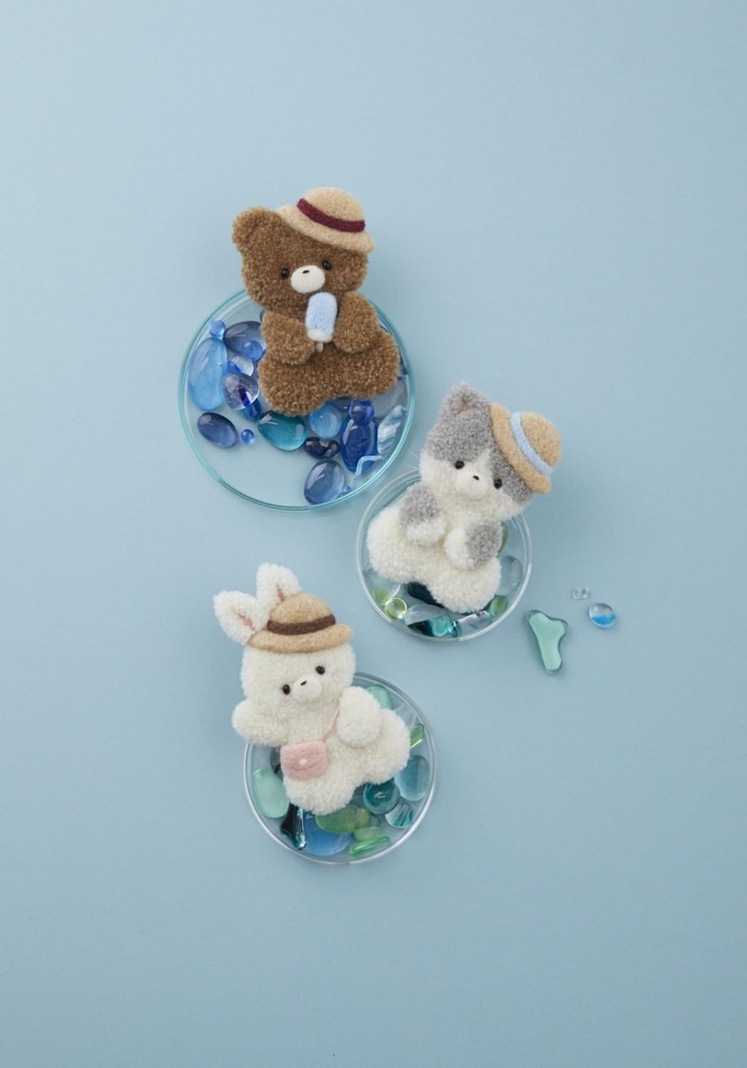 (PREORDER-Delivery in 48hrs) Fluffy and Fancy Animals Made with Punch Needles (mocomoco march) (2026)