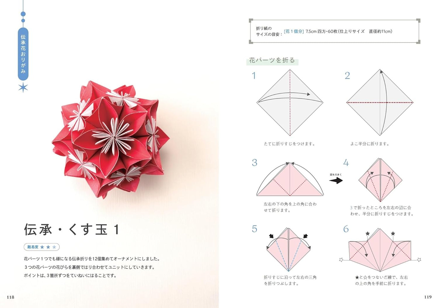 Beautiful Flower Origami Ornaments (Nanahoshi) (2025)