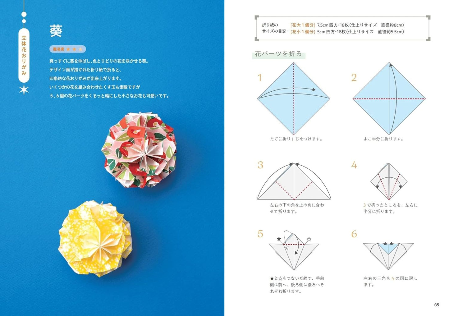 Beautiful Flower Origami Ornaments (Nanahoshi) (2025)