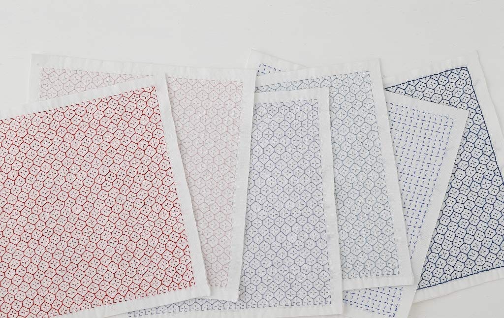 (PREORDER-Delivery in 48hrs) Colorful and Adorable Sashiko - Embroidered Dishcloths and Accessories (Sashikonami) (2020)