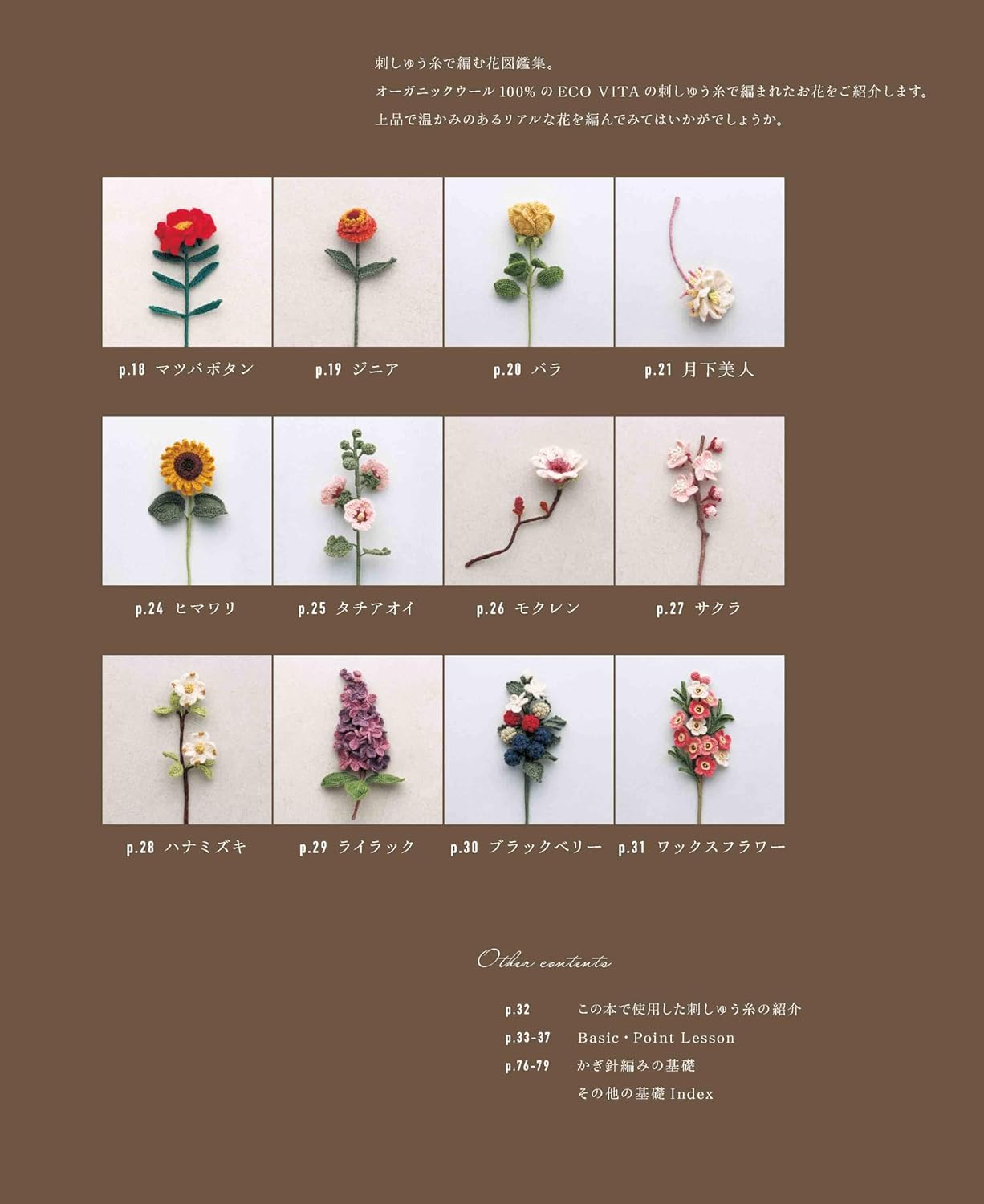Knitting with ECO VITA - Crochet Elegant Flower Illustrated Book (applemints) (2024)