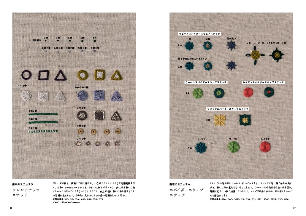 Geometric Patterns and Motif Embroidery by Noriko Tsuchihachi (2024)