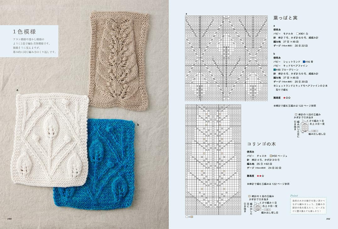 Flower Knitting - 100 Cute Flower and Fruit Motifs by Hiroko Ibuki (2023)