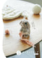 Small and Realistic Rabbit Made of Wool Felt (Chocolat Box) (2023)