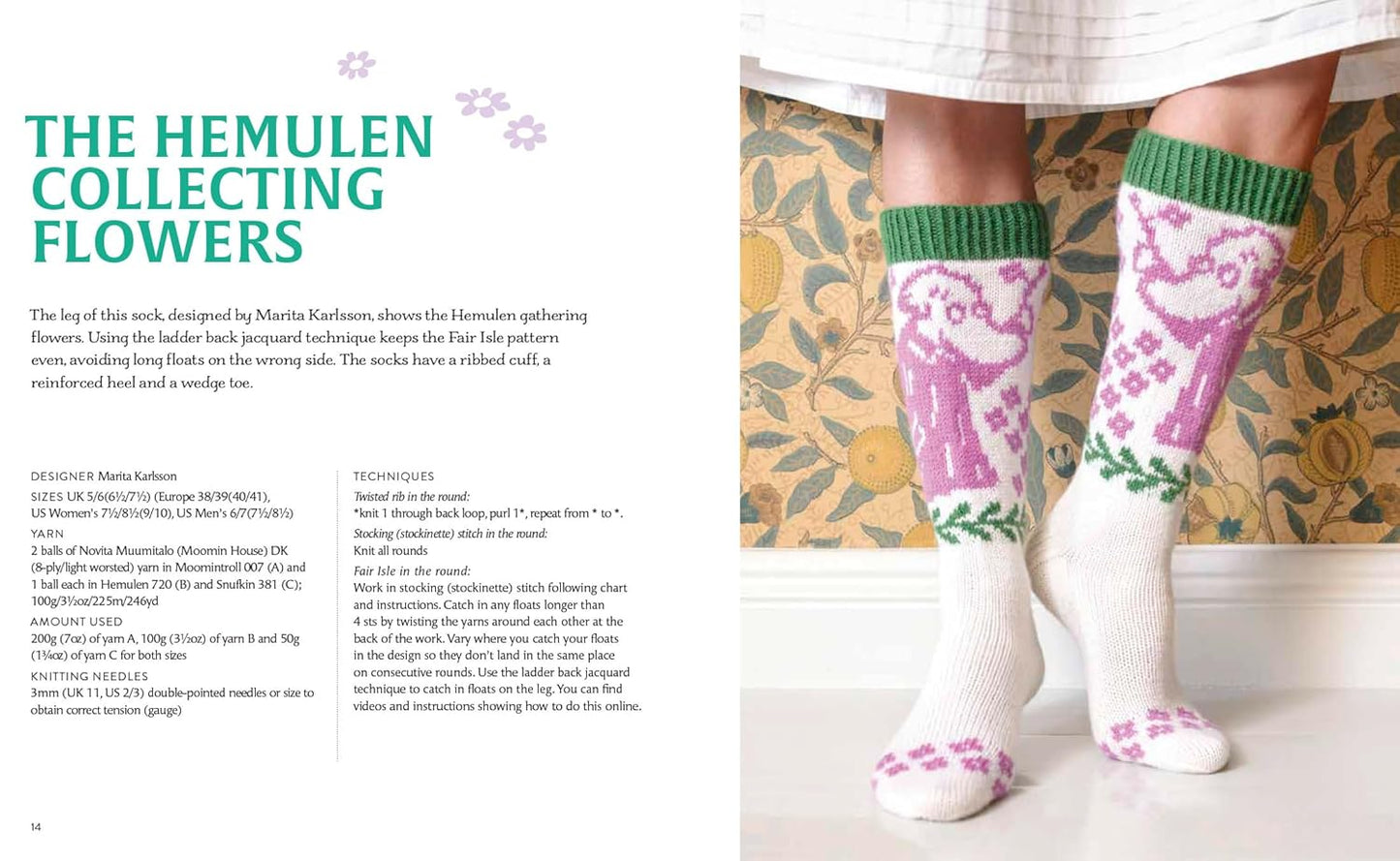 Knitted Moomin Socks - 29 Original Designs with Charts