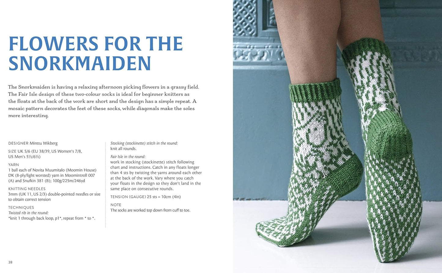 Knitted Moomin Socks - 29 Original Designs with Charts
