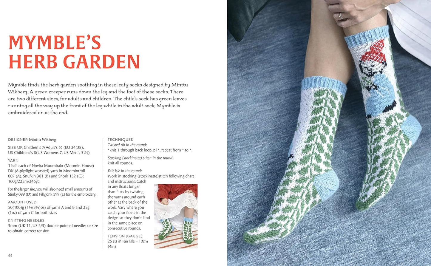Knitted Moomin Socks - 29 Original Designs with Charts