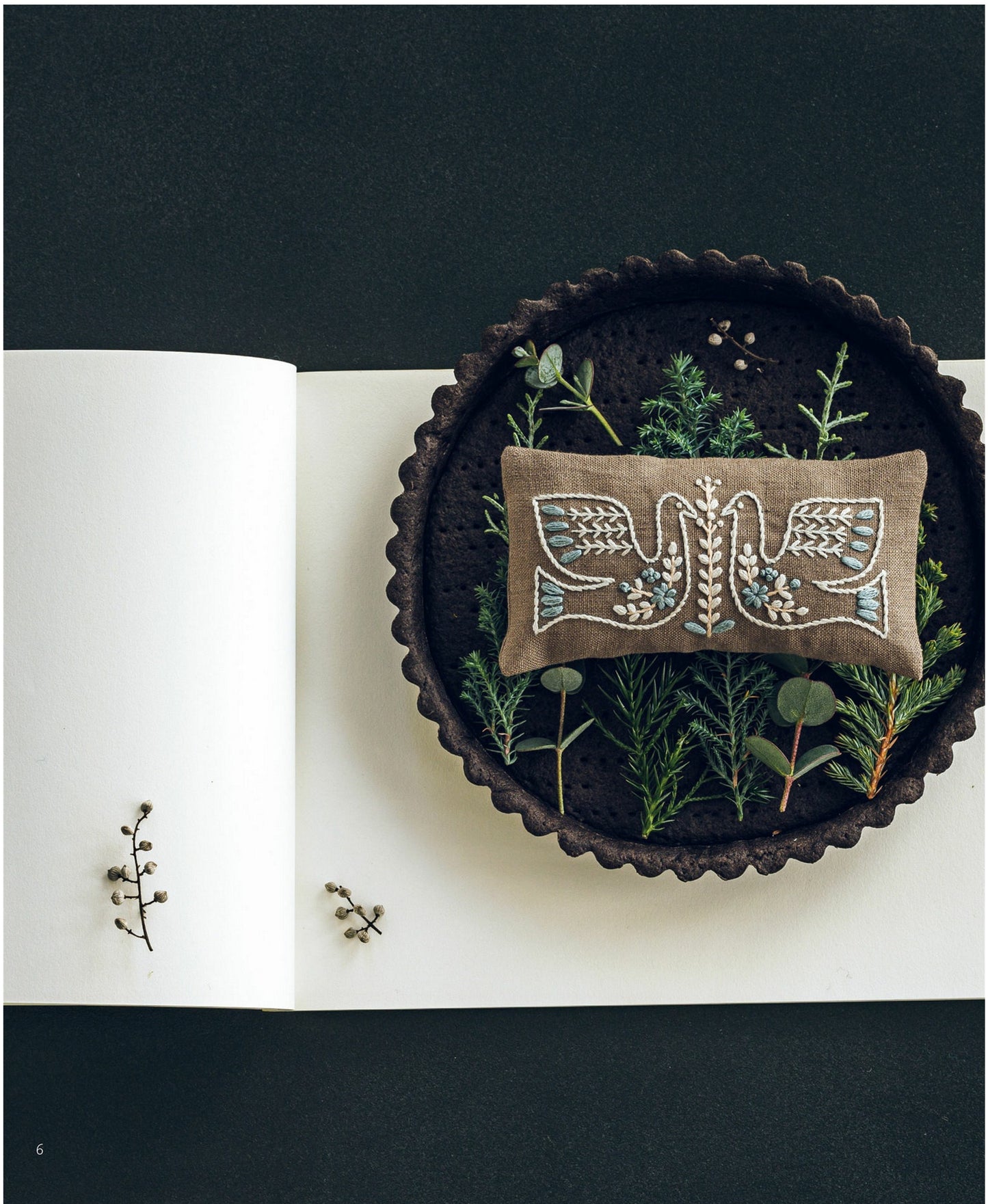 Embroidery with Traditional Scandinavian Motifs Made with Only Basic Stitches