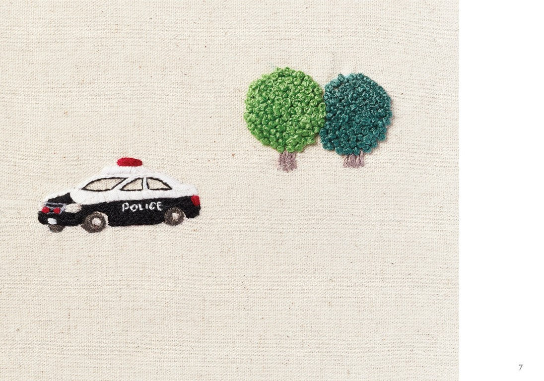 Working Vehicle Embroidery (Mieko Sasaki) (2021)