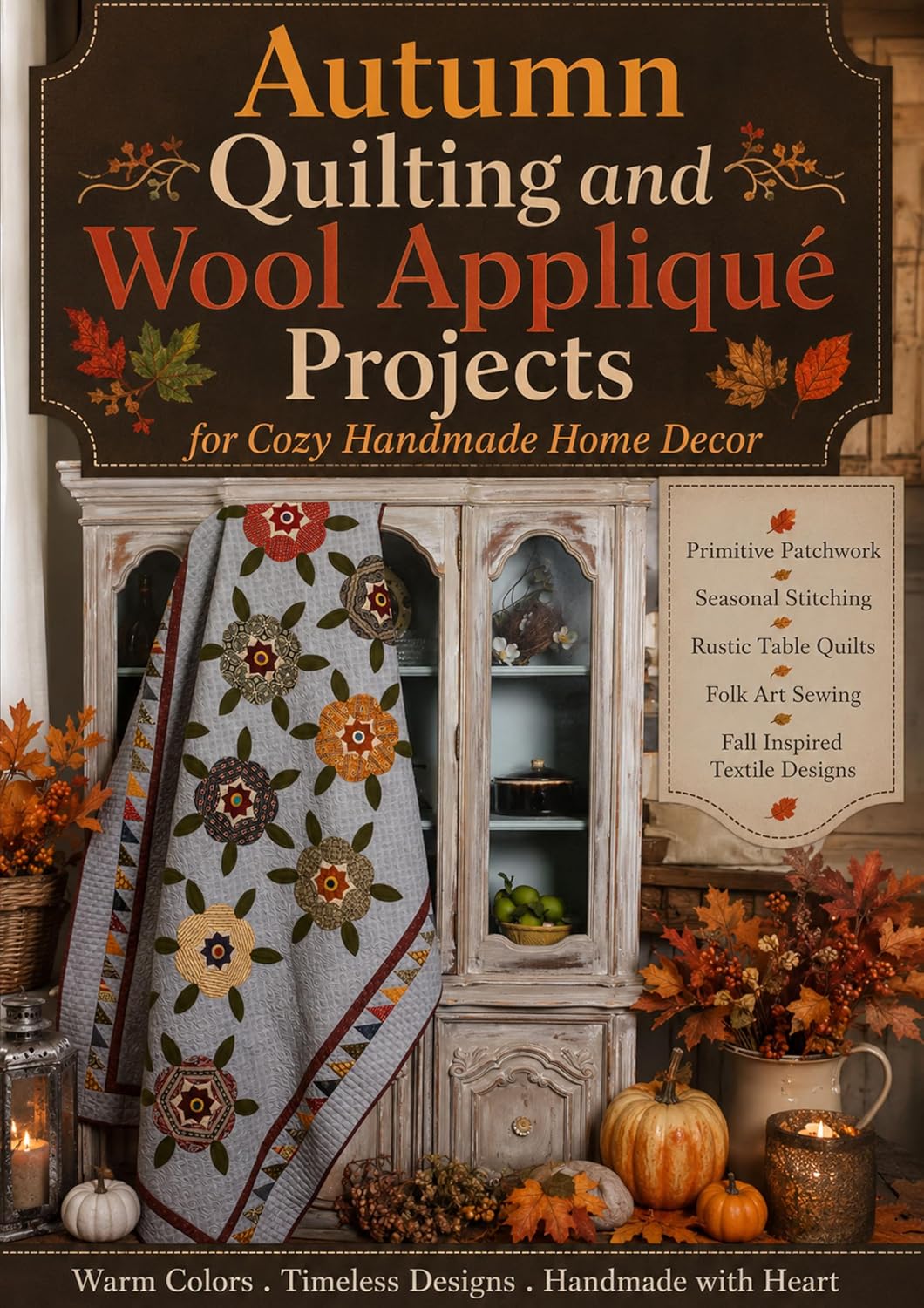Autumn Quilting and Wool Applique Projects for Cozy Handmade Home Decor