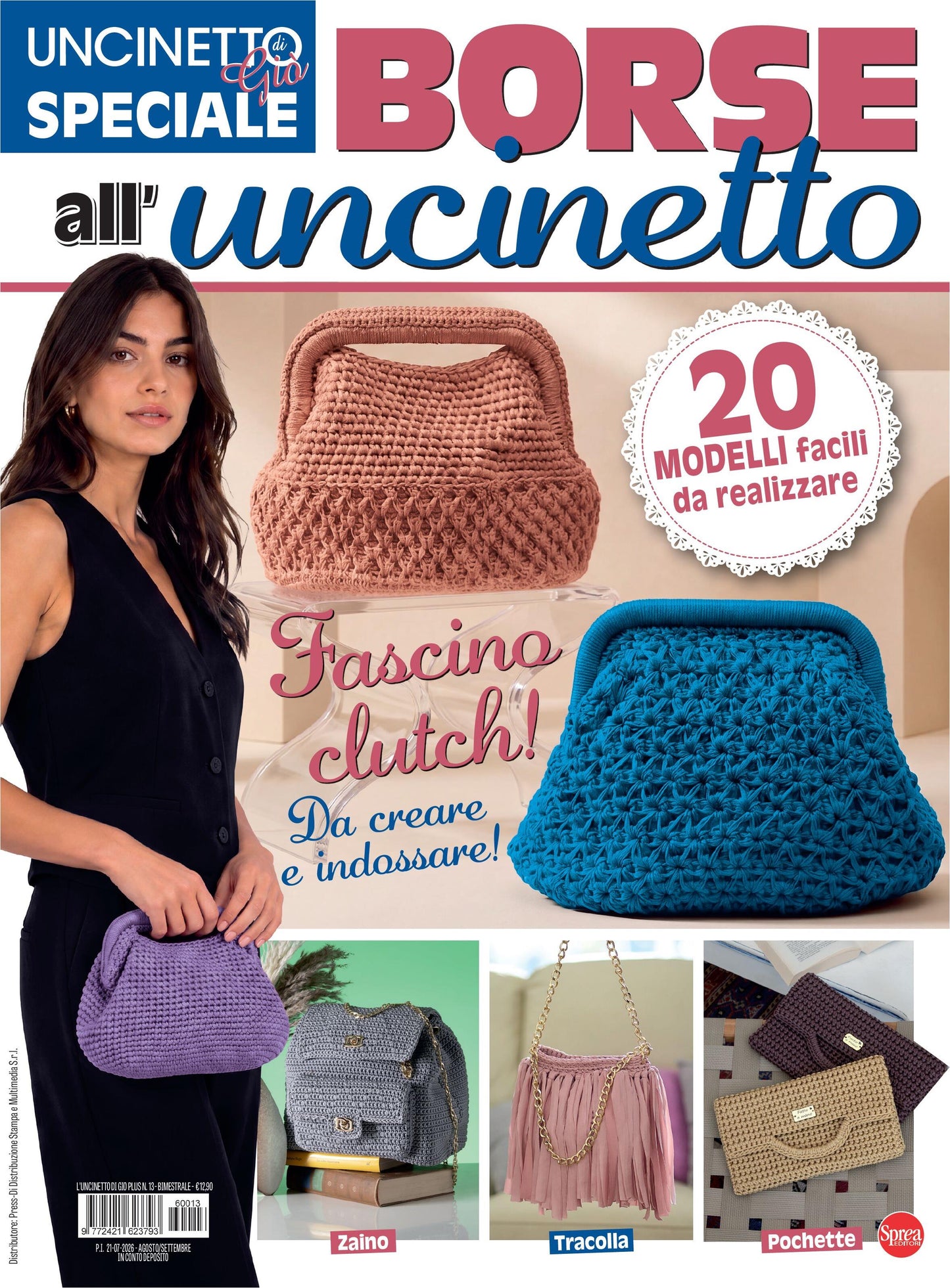 Borse All' Uncinetto di Gio Plus N 13 - Agosto-Settembre 2026