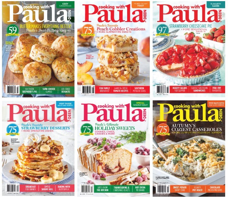 Cooking with Paula Deen - Full Year 2024 Collection (6 Issues)
